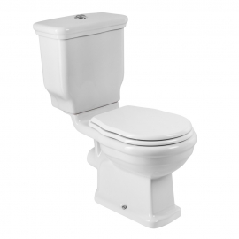Унитаз-компакт с крышкой-сиденьем (петли бронза) Belbagno BOHEME P-TRAP 72x45x87 см, арт: BB115CPR+BB115T+BB115SCM-BRN+CZR-BTN-BRONZE