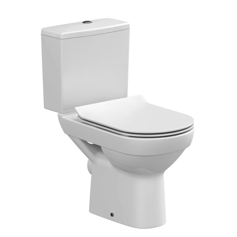 Унитаз-компакт безободковый, сидение с микролифтом Cersanit CITY 67*38*77 см, арт: S-KO-CIT011-3/5-COn-S-DL-w