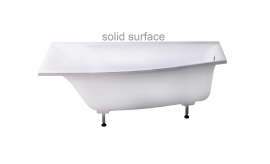 Ванна левая литьевой мрамор SOLID Astra-Form СКАТ 170x75x64 см, арт: 01010082