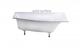 Ванна правая литьевой мрамор SOLID Astra-Form СКАТ 170x75x64 см, арт: 01010083