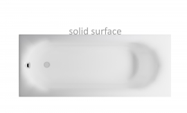 Ванна литой мрамор слив в ногах SOLID Astra-Form ЛИРА 170x75x64 см, арт: 01010076