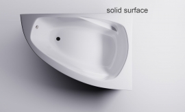 Ванна правая литьевой мрамор SOLID Astra-Form ТИОРА 155x105x67 см, арт: 01010085