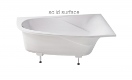 Ванна правая литьевой мрамор SOLID Astra-Form СЕЛЕНА 170x100x64 см, арт: 01010081