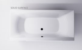 Ванна литьевой мрамор SOLID Astra-Form ГЕРКУЛЕС 190x90x64 см, арт: 01010072