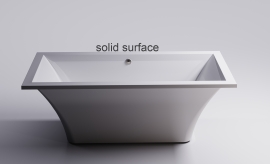 Ванна литьевой мрамор SOLID Astra-Form ЛОТУС 185x85x65 см, арт: 01010077