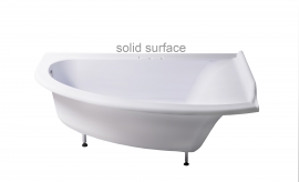 Ванна правая литьевой мрамор SOLID Astra-Form АНАСТАСИЯ 182x125x78 см, арт: 01010064