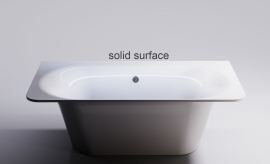 Ванна литьевой мрамор SOLID 1850х900 Astra-Form ПРИМА 186x91x64 см, арт: 01010079