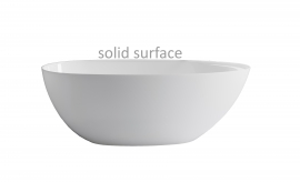 Ванна с интегрированным переливом литьевой мрамор SOLID Astra-Form ИСИДА 170x80x60 см, арт: 01010093