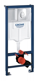 Инсталляция для унитаза SL+ крепеж + кнопка (3 в 1 овал) Грое Grohe-Dal Rapid "SL" 20x50x113 см, арт: 38721001