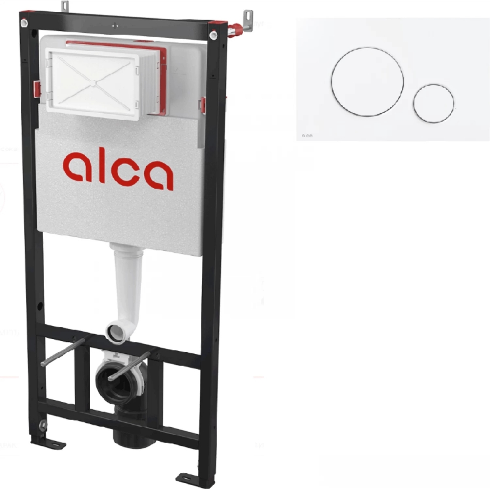 Инсталляция для унитаза + крепеж + кнопка Алка Пласт AM 18x50x112 см, арт: AM101/1120-4:1RU + M670-0001
