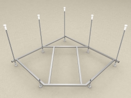 Сборный каркас к ванне (шпильки) Aquatek УМА 130x130 см, арт: KAR-0000023