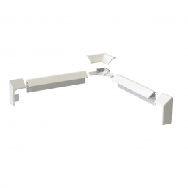 Бордюр декоративный для ванн и поддонов, 195см, комплект Aquatek 195x2x2 см, арт: DEKOR-0000001