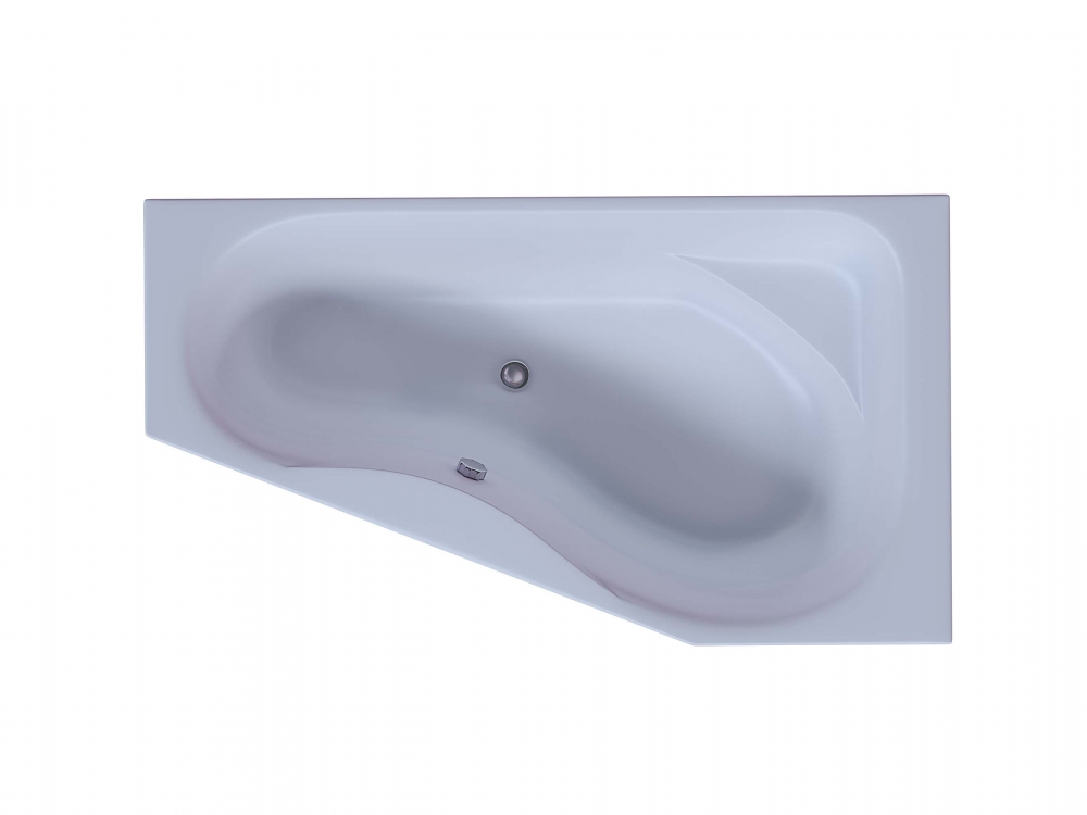 Ванна акриловая правая с каркасом и экраном Aquatek МЕДЕЯ 170x95x67 см, арт: MED180-0000038
