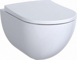 Унитаз подвесной GEBERIT ACANTO 51x35x41 см + Инсталляция для подвесного унитаза (кнопка хром квадрат), арт: 500.600.01.2 + 500.605.01.2 + 458.128.21.1