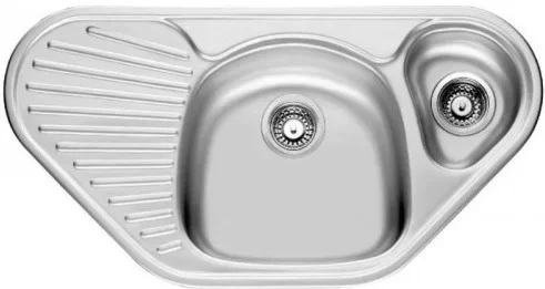 Мойка кухонная угловая 2 чаши Franke MIKADO 96x50x15 см, арт: MON 651-E (059.107.020 + 902.485.007)
