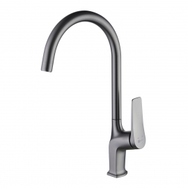Смеситель для кухни (графит) LEMARK BRONX 24x10x41 см, арт: LM3705GM