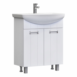 Тумба с раковиной напольная Белая Vigo Diana 60x45x85 см, арт: tn.DIA.BAL.60.2D + Балтика60