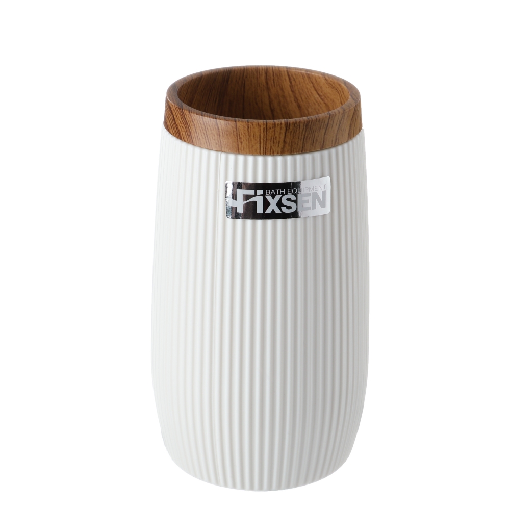 Стакан настольный Fixsen WHITE BOOM 8x8x13 см, арт: FX-412-3