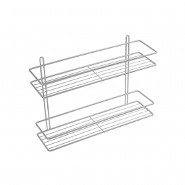 Полка прямая двухэтажная Fixsen 40x11x27 см, арт: FX-730-2