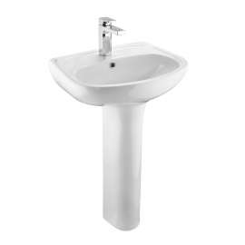 Раковина с пьедесталом SANTEK Анимо 55x45x85 см, арт: 1.WH11.0.502 + 1.WH11.0.587