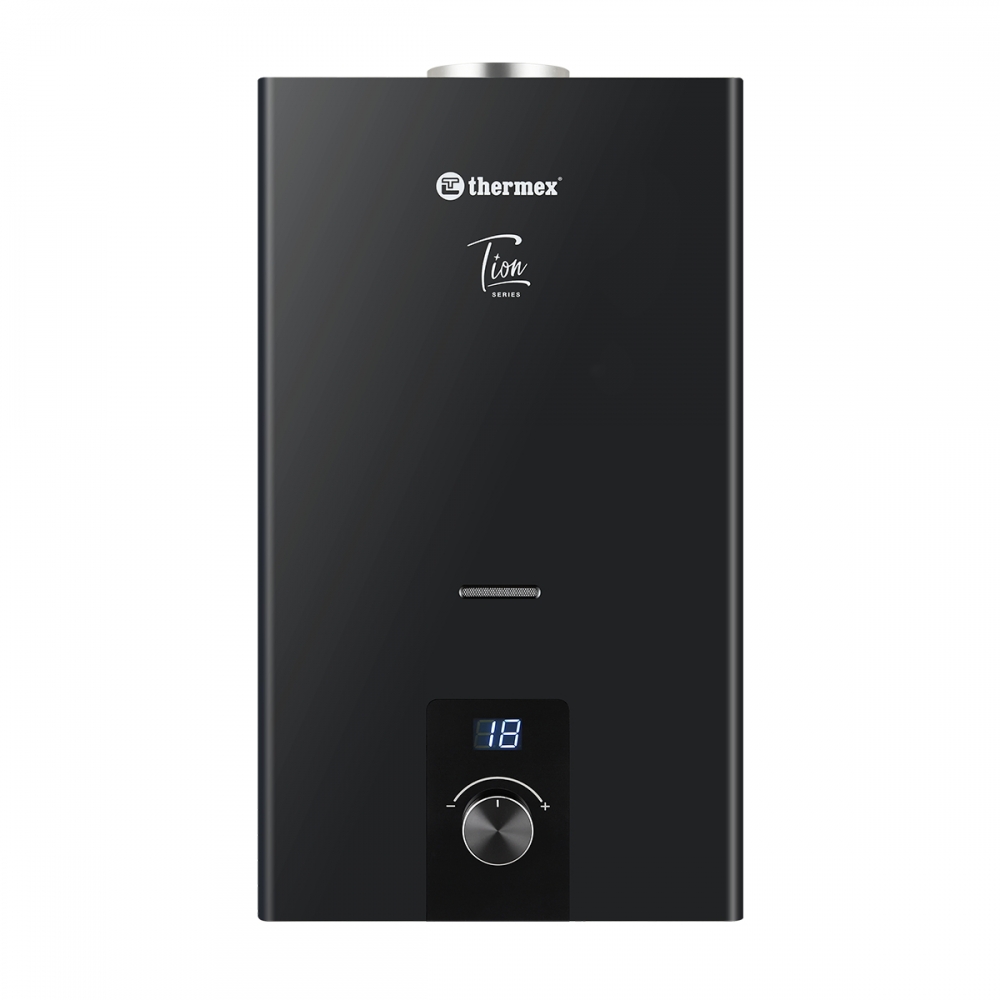 Газовый водонагреватель проточный, черный (колонка) Термекс T20D BLACK 35x18x61 см, арт: ЭдЭБ05002